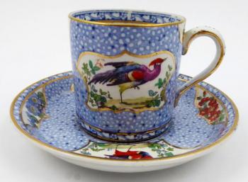 Moka šálek s ptactvem - Booths, Stoke-on-Trent Moka šálek s ptactvem - Booths, Stoke-on-Trent