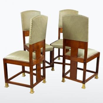 Set secesních židlí 4ks Set secesních židlí 4ks
