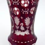 Silnostěnná sklenice s rubínem - Ve stylu Egermann Silnostěnná sklenice s rubínem - Ve stylu Egermann