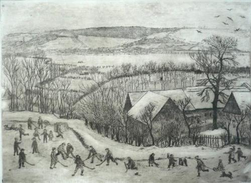 Jindřich Mahelka - Děti na kluzišti Jindřich Mahelka - Děti na kluzišti