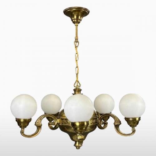 Mosazný lustr, 1920 Mosazný lustr, 1920