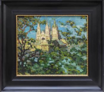 Jaro Procházka - Pohled na Pražský Hrad, imprese Jaro Procházka - Pohled na Pražský Hrad, imprese