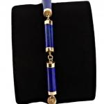 Zlatý náramek s lapis lazuli  Zlatý náramek s lapis lazuli
