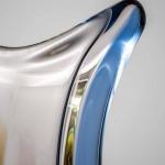 Hutní váza rytá František Zemek výška 30 cm Hutní váza rytá František Zemek výška 30 cm