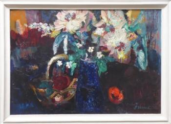 Vilém Šimek - Ovocný koš a pivoňky Vilém Šimek - Ovocný koš a pivoňky