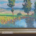 Obraz Ota Bubeníček - krajina s rybníkem  Obraz Ota Bubeníček - krajina s rybníkem