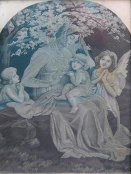 Gobelín - Sakrální námět ( Francie ) Gobelín - Sakrální námět ( Francie )