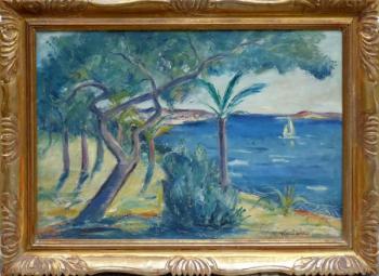 Oldřich Koníček- Palma u moře, Francouzská Riviéra Oldřich Koníček- Palma u moře, Francouzská Riviéra