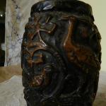 Johann Maresch: Váza s pávem Johann Maresch: Váza s pávem