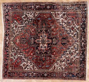 Čtvercový perský koberec Heriz 265 x 264 cm Čtvercový perský koberec Heriz 265 x 264 cm