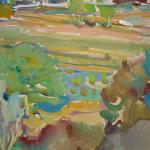 Stuchlík - Stromy a domy, modré nebe Stuchlík - Stromy a domy, modré nebe