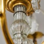 Dvoupatrový lustr s křišťálovými ověsy Dvoupatrový lustr s křišťálovými ověsy