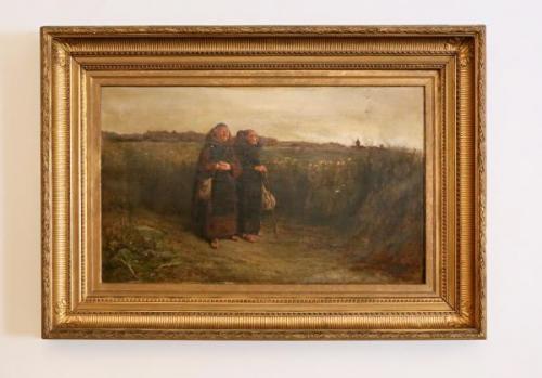 Mniši na procházce. Olej 87 X 122,5 cm Mniši na procházce. Olej 87 X 122,5 cm