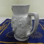 Figurální porcelánový korbel, čert Figurální porcelánový korbel, čert