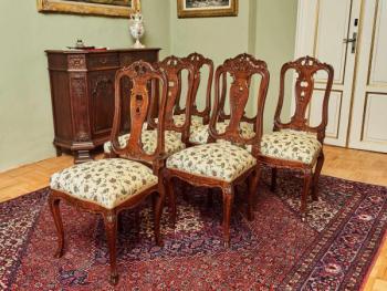 Neorokokové židle z Lutychu - restaurované Neorokokové židle z Lutychu - restaurované
