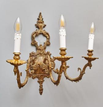 Rokokové nástěnné lampy / apliky velké 55 cm Rokokové nástěnné lampy / apliky velké 55 cm