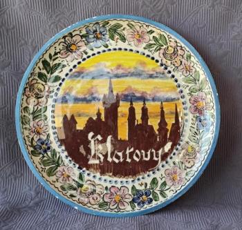 Talíř - Klatovy, ruční malba, ( Luby ) Talíř - Klatovy, ruční malba, ( Luby )
