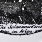 Talířek / miska s měditiskem - Salesiánský kostel  Talířek / miska s měditiskem - Salesiánský kostel