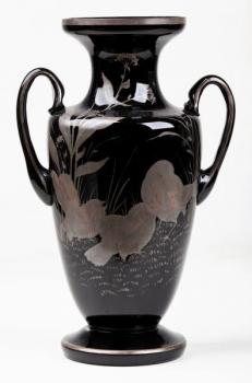 Gustav Ahne, Váza s ptáčky Gustav Ahne, Váza s ptáčky