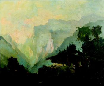 Chalupa v Alpách Chalupa v Alpách