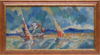 Václav Vytlačil - Plachetnice plující do přístavu Václav Vytlačil - Plachetnice plující do přístavu