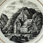 Talířek / miska s měditiskem, zn. CF ( Březová ) Talířek / miska s měditiskem, zn. CF ( Březová )