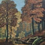 Lesní krajina s potokem 177 X 142 cm Signováno Lesní krajina s potokem 177 X 142 cm Signováno