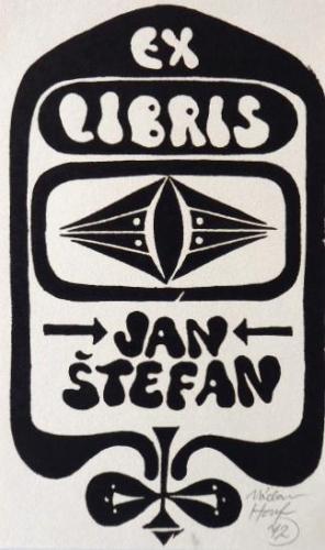 Václav Houf - Ex libris Jan Štefan 2. Václav Houf - Ex libris Jan Štefan 2.