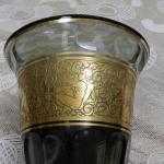 Kouřová váza s oroplastikou - Moser Kouřová váza s oroplastikou - Moser