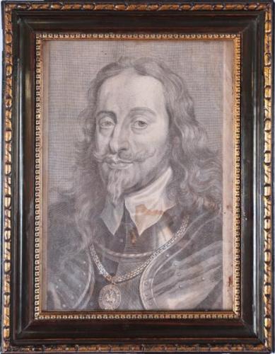 Portrét. Mědirytina z 19. století Portrét. Mědirytina z 19. století