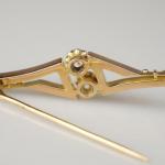 Zlatá brož s diamanty Zlatá brož s diamanty