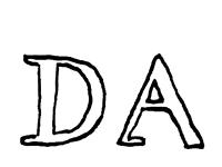 DALOVICE (Dallwitz) V. W. Lorenz 1831-1850, vtlačená značka DA DALOVICE (Dallwitz) V. W. Lorenz 1831-1850, vtlačená značka DA