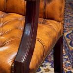 Kožené křeslo k psacímu stolu Chesterfield Kožené křeslo k psacímu stolu Chesterfield