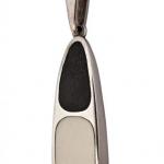 Vzácný stříbrný přívěšek - eben a kost Vzácný stříbrný přívěšek - eben a kost