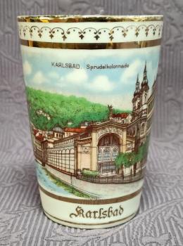 Pítko / pohárek - Karlsbad / Karlovy Vary  Pítko / pohárek - Karlsbad / Karlovy Vary