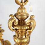 Starožitný lustr zlacený bronz Mazarin Starožitný lustr zlacený bronz Mazarin