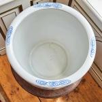 Čínský ručně malovaný porcelánový květináč  Čínský ručně malovaný porcelánový květináč