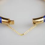 Zlatý náramek s lapisem lazuli Zlatý náramek s lapisem lazuli