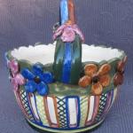 Košíček s květy, ruční malba, zn. Klenčí Košíček s květy, ruční malba, zn. Klenčí