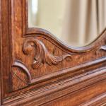 Starožitná neogotická věšáková stěna s lavicí Starožitná neogotická věšáková stěna s lavicí