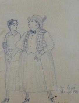 V Mariánských lázních - signatura nečitelná V Mariánských lázních - signatura nečitelná