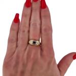 ZLATÝ PRSTEN ART DECO S AMETYSTEM A DIAMANTY ZLATÝ PRSTEN ART DECO S AMETYSTEM A DIAMANTY