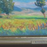 Obraz Ota Bubeníček - krajina s rybníkem  Obraz Ota Bubeníček - krajina s rybníkem