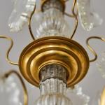 Dvoupatrový lustr s křišťálovými ověsy Dvoupatrový lustr s křišťálovými ověsy