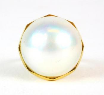 Zlatý prsten s perlou-prodáno Zlatý prsten s perlou-prodáno