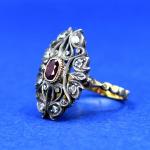 Zlatý prsten s rubínem, 1850 Zlatý prsten s rubínem, 1850