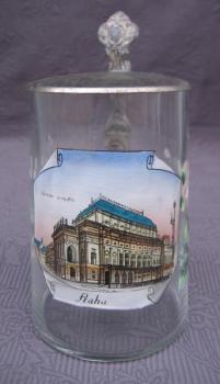 Praha - Národní divadlo - starožitný korbel  Praha - Národní divadlo - starožitný korbel