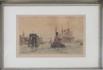 Adolf Můhlhan (1886-1956) - Přístav Hamburg Adolf Můhlhan (1886-1956) - Přístav Hamburg