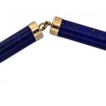 Zlatý náramek s lapis lazuli  Zlatý náramek s lapis lazuli