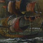 Obraz lodě, plachetnice, olej - Arthur Bellin Obraz lodě, plachetnice, olej - Arthur Bellin
